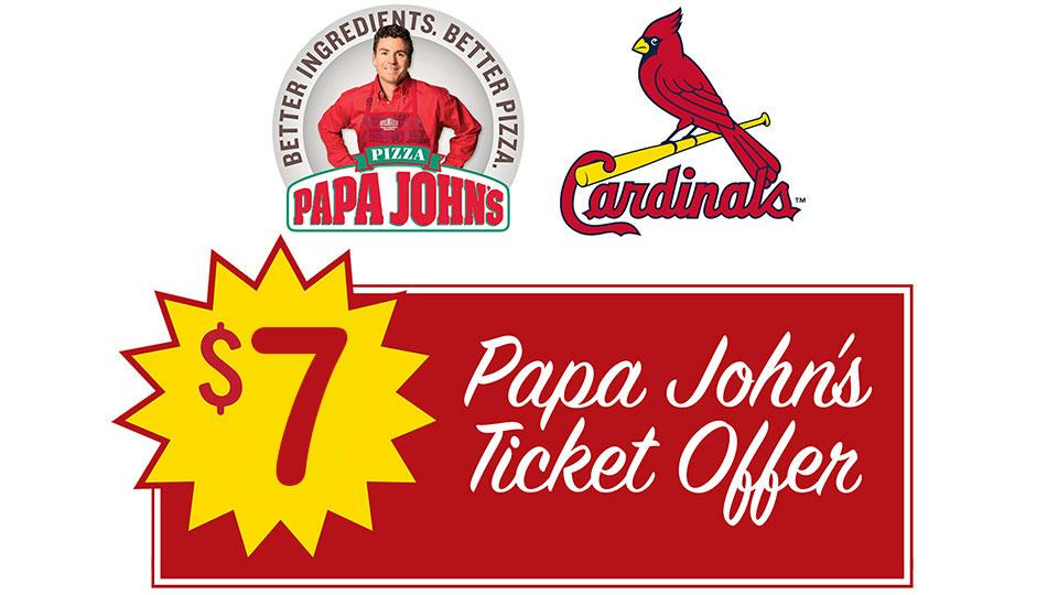 Cardinals And Papa John&#39;s Announce $7 Ticket Offer | ArchCity.Media