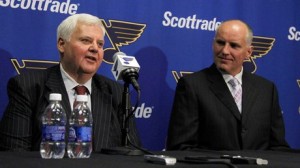 Coach Ken Hitchcock and Doug Armstrong have major decisions to make moving forward (Photo courtesy of NHL.com).