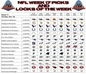 Week 17 Predictions