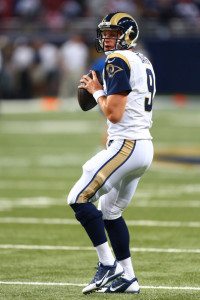 Austin Davis playing against the Dallas Cowboys in 2014.