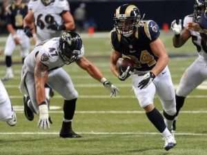 Chase Reynolds in a game against the Baltimore Ravens.