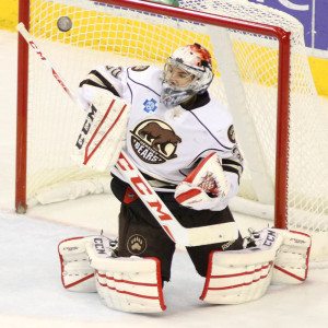 Pheonix Copley with the Hershey Bears. 