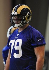 Rob Havenstein has a big chance of being the starting right tackle for the Rams this season. Photo by Jeff Curry.