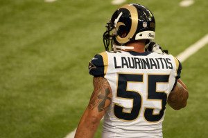 Considering he's a great a player and gives back to the community, it's hard to dislike James Laurinaitis. Photo via "Pro Football Schedules."