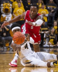 Tramaine Isabell hustles for a loose ball on Friday December 4th, 2015 against Northern Illinois. The Tigers need this kind of energy in tonight's matchup at Georgia. (Photo by L.G. Patterson/Associated Press) 