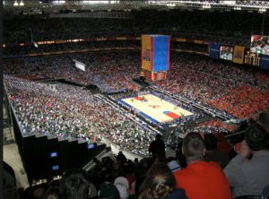 The Edward Jones Dome during one of the Final Four games in 2005.