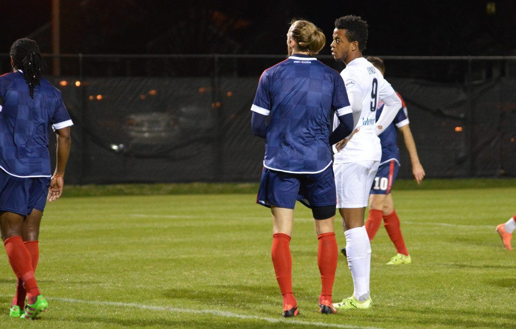 Jermie Lynch in action for Saint Louis FC against Indy Eleven. 