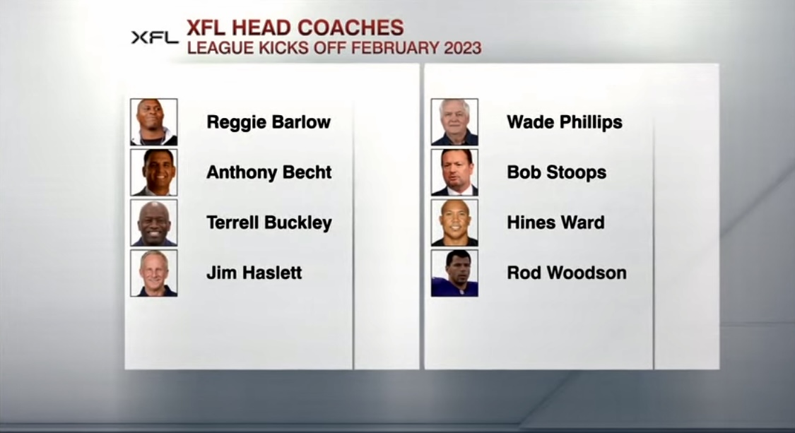 XFL Announced Head Coaches For 2023 Season ArchCity.Media