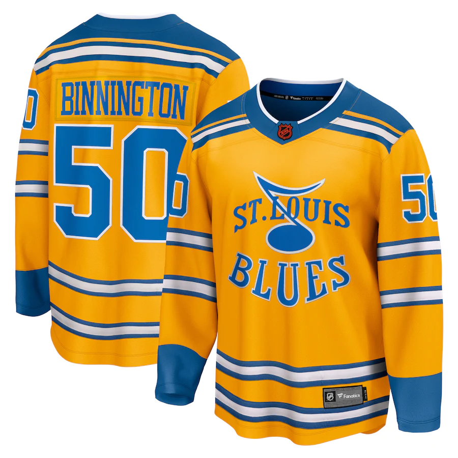 Fanatics Authentic Jordan Binnington St. Louis Blues Autographed Blue Adidas Authentic Jersey