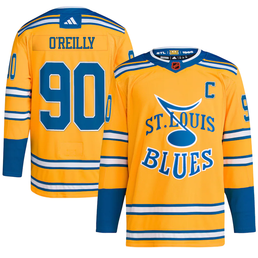 Adidas St. Louis Blues No90 Ryan O'Reilly Green Salute to Service Stanley Cup Champions Stitched NHL Jersey