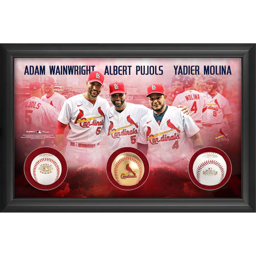 Yadier Molina St. Louis Cardinals Framed 5-Photo Collage with Piece of –  GameRoomPlaza